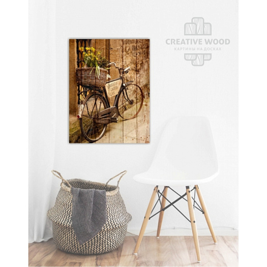 Картины в интерьере артикул Велосипеды - Старинный велосипед, Велосипеды, Creative Wood